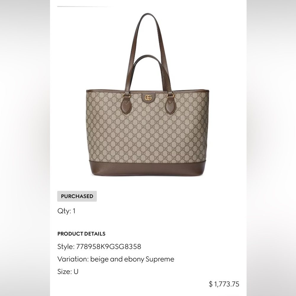 Gucci Ophidia Medium Tote Bag